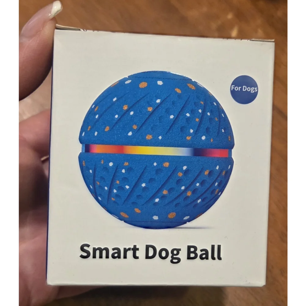 Interactive Dog Toys Ball - Smart Moving Bouncing Dog Ball with Colorful Lights
